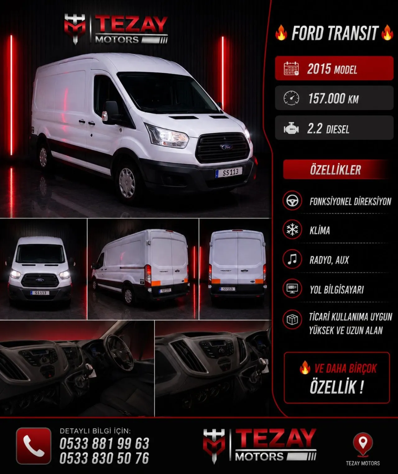 2015 Ford Transit Kıbrıs | KKTC İkinci El Satılık Araba - Fotoğraf 1