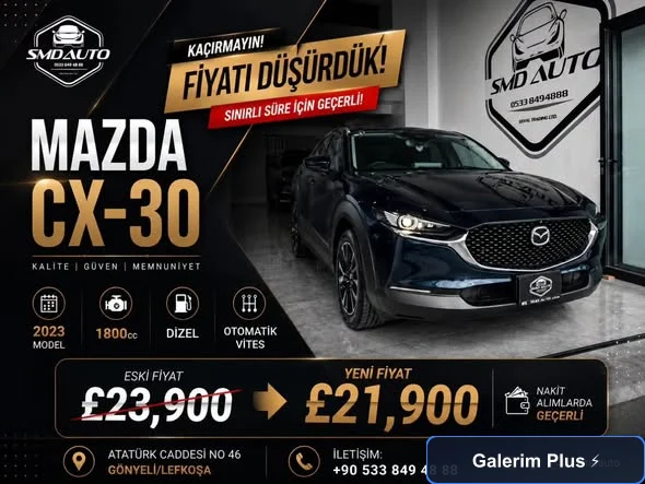 2023 Mazda CX-30 Kıbrıs | KKTC İkinci El Satılık Araba - Fotoğraf 1