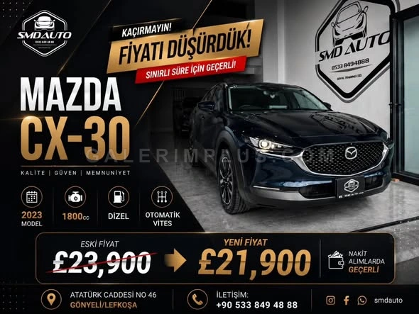 2023 Mazda CX-30 Benzin Otomatik Girne İlan görseli - GalerimPlus