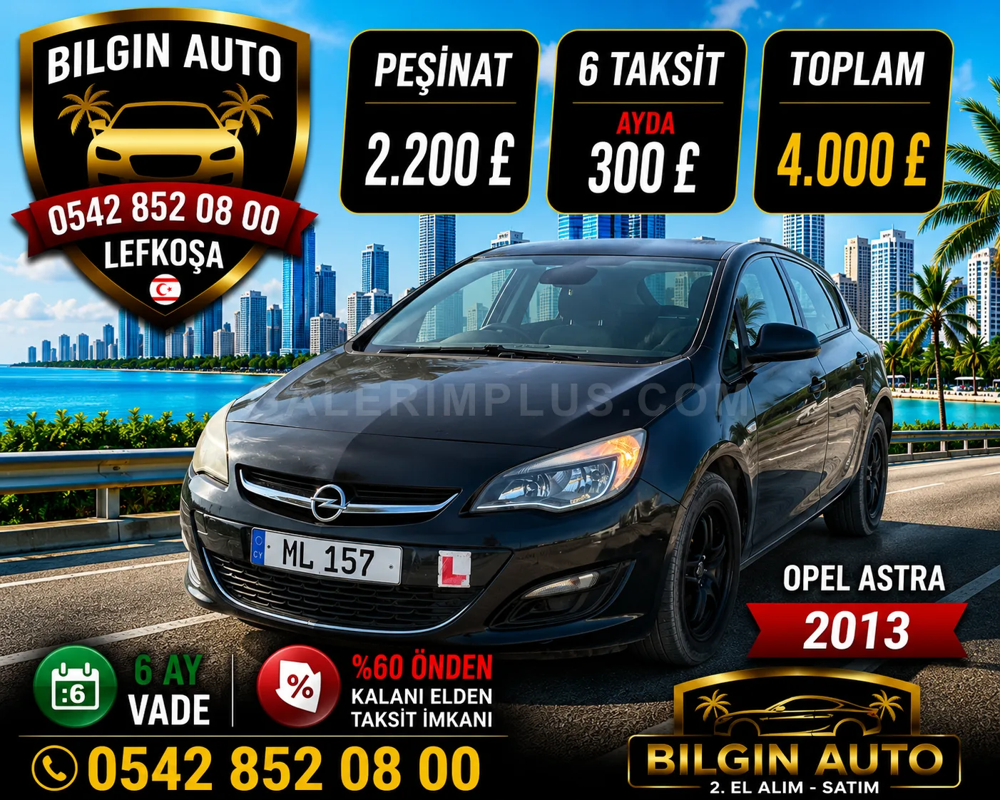 2013 Opel Astra 1.4 Kıbrıs | KKTC İkinci El Satılık Araba - Fotoğraf 1
